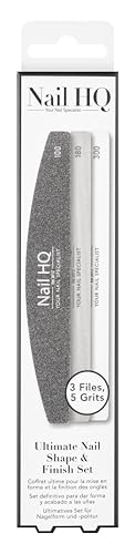 Nail HQ Ultimate Nail Shape & Finish Set - 3 Pack - Beauty & Fragrances Amazon UK à 2.12€
