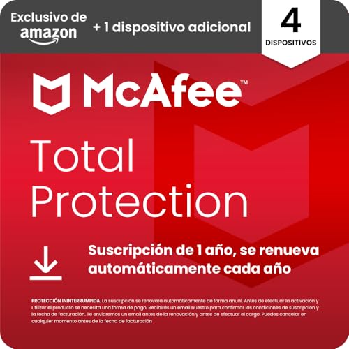 McAfee Total Protection para 4 más 1 Dispositivos adicional... - Auto & Moto en promo à 19.95€