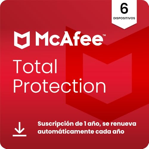 McAfee Total Protection para 6 Dispositivos 2026, 15 meses... - Auto & Moto Amazon Espagne à 22.49€