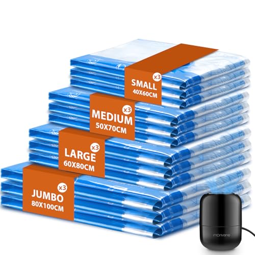 Vacuum Storage Bags - MONVANE 12 Pack Space Saver Bags with... - Nouvelle promo Amazon à 19.99€