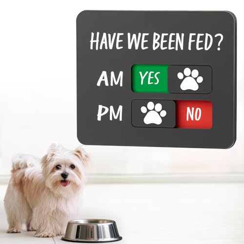 Dog Feeding Reminder Sign - Cat Feeding Reminder Supplies... - Animalerie Amazon Royaume-Uni à 0.99€