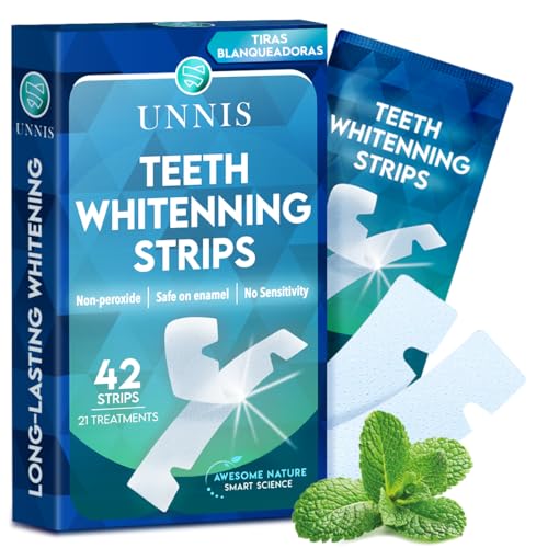 UNNIS Tiras Blanqueadoras Dientes, Pack de 21 Tratamientos... - Beauté & Parfums Amazon Espagne à 13.97€