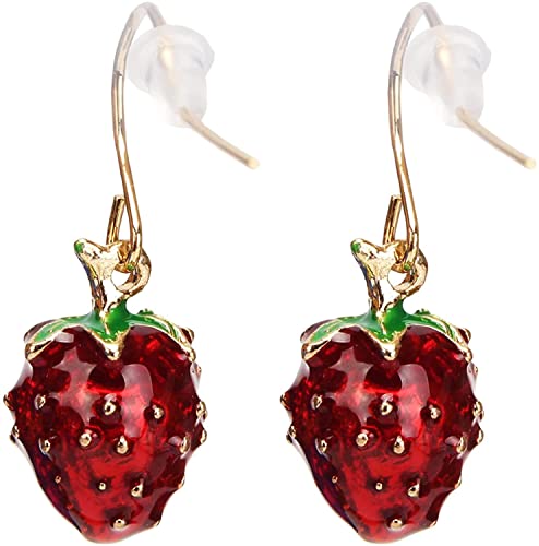 Carino stereoscopico Fragola Orecchini Pendenti Frutta... - Auto & Moto en promo à 0.99€