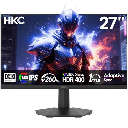 HKC 27 Zoll Gaming Monitor QHD (2560×1440), 260Hz / 275Hz... - High-Tech & Électronique Amazon Allemagne à 299.99€
