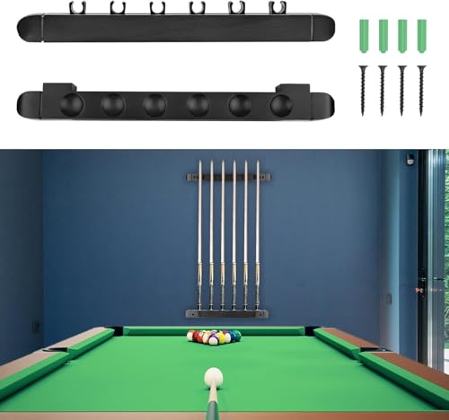 Zodazoqa Pool Cue Holder, Wall-Mounted Pool Cue Rack for 6... - Sports & Fitness Amazon Royaume-Uni à 14.99€