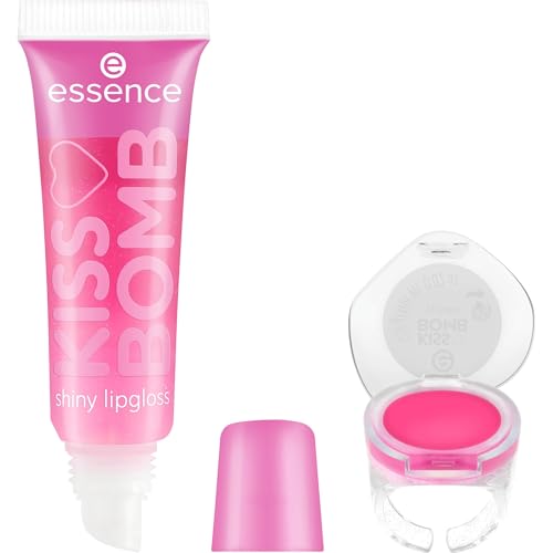 essence Bálsamo labial y brillo de labios KISS BOMB... - Beauté & Parfums Amazon Espagne à 3.90€