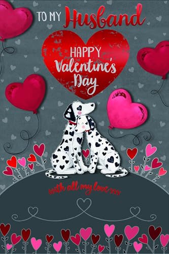 Valentine's Day Card 'To My Husband' Cute Dalmations And... - High-Tech & Électronique Amazon Royaume-Uni à 1.89€