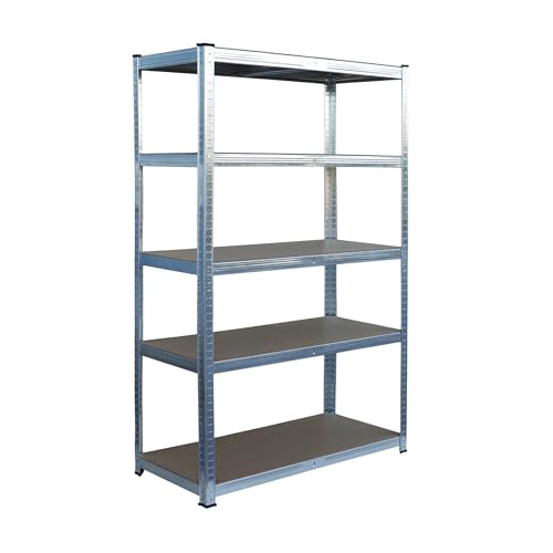 Relaxdays Étagère Charges Lourdes 5 Niveaux Acier Argent... - Bricolage & Outils Amazon France à 36.99€