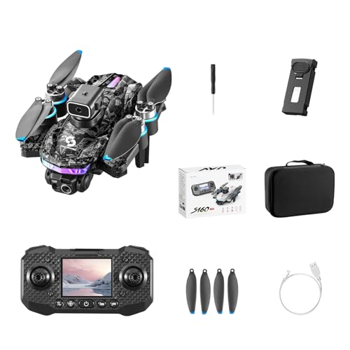 S160 Faltbare Drohne mit Bildschirm-Fernbedienung - Dual... - High-Tech & Électronique en promo à 130.00€