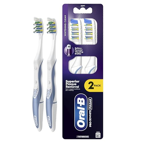 ORAL-B PRO-3DWHITE Pulsar Battery-Powered Toothbrush – for... - Beauty & Fragrances Amazon UK à 9.11€