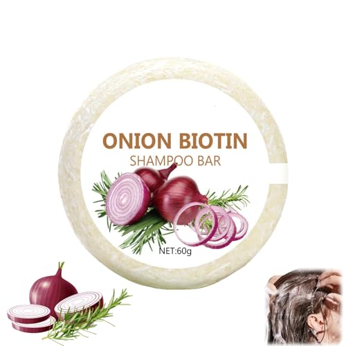 Shampoing Oignon 60g,Onion Biotin Shampoo Bar,Hydratant,Anti... - Beauté & Parfums Amazon France à 1.99€