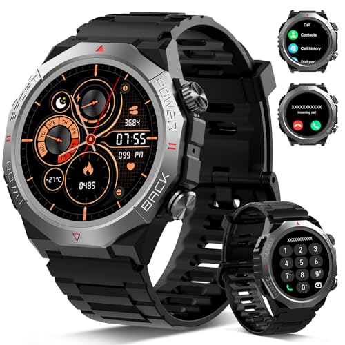 Reloj Inteligente Hombre Mujer con Llamadas, 1.39" Militar... - High-Tech & Électronique Amazon Espagne à 29.99€