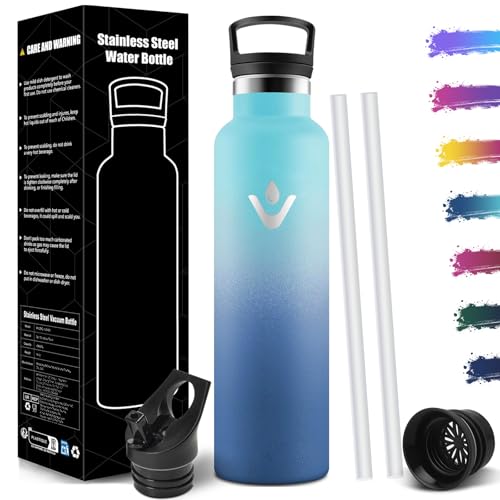 Mulbijeo Bouteille Isotherme 1L, étanche sans BPA, Gourde... - Sports & Fitness Amazon France à 14.24€