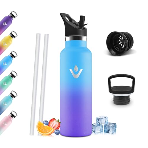 Gourde Isotherme 500 ML, Gourde INOX avec Paille... - Sports & Fitness Amazon France à 8.87€