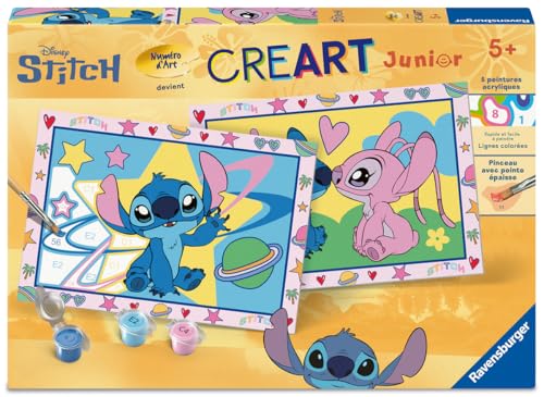 Ravensburger – CreArt Junior – Numéro d'art – Stitch – Kit... - Toys & Games Amazon France à 7.47€
