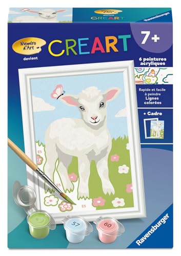 Ravensburger – CreArt Kids 8x12cm – Numéro d'art – Mouton –... - Nouvelle promo Amazon à 4.49€