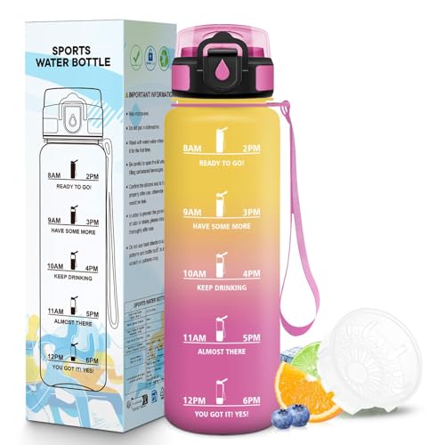 Mulbijeo Gourde 1L, Portable, Bouteille, Slogans de... - Sports & Fitness en promo à 9.99€