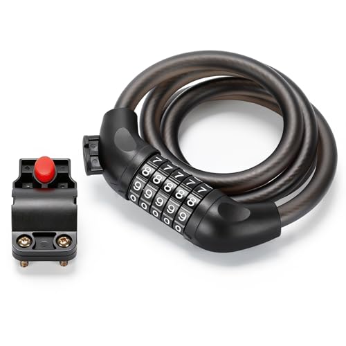 Junglor Chaîne Cadenas Vélo 5 Chiffres avec Fiche Épaissi... - Sports & Fitness Amazon France à 9.99€