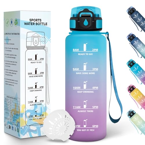 Baramumu Botella agua 1.5 litro, Reutilizable, Cantimplora... - Sports & Fitness en promo à 9.66€