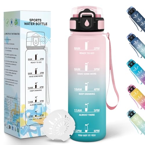 Baramumu Gourde, 1000ML Sans BPA, Gourde de Sport... - Sports & Fitness Amazon France à 9.99€