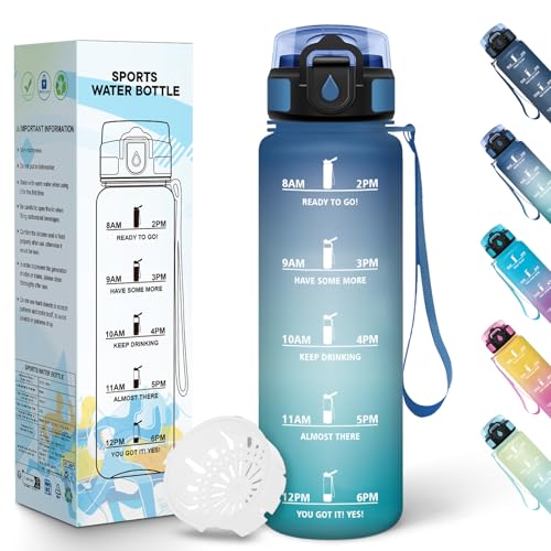 Baramumu Gourde, 1000ML Sans BPA, Gourde de Sport... - Sports & Fitness Amazon France à 8.99€