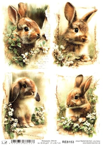 Josys Bastelmärchen Reispapier DIN A4 Strohseide Decoupage... - Loisirs Créatifs Amazon Allemagne à 1.99€