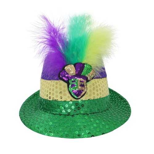 Generisch Sombrero de carnaval dorado púrpura verde... - Auto & Moto Amazon Espagne à 1.79€