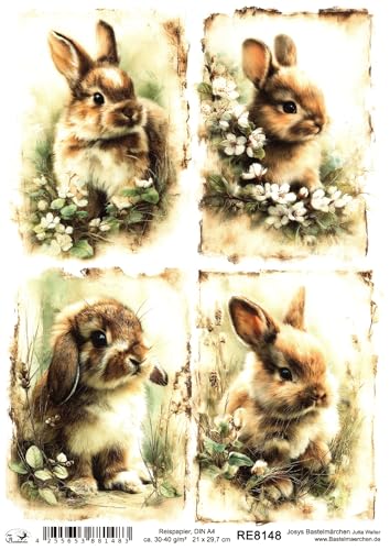 Josys Bastelmärchen Reispapier DIN A4 Strohseide Decoupage... - Loisirs Créatifs Amazon Allemagne à 1.99€