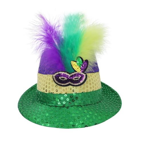 Generisch Sombrero de carnaval dorado púrpura verde... - Auto & Moto Amazon Espagne à 1.94€