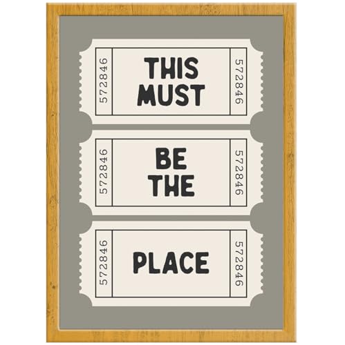 Hey Chimp Retro Ticket Wall Art Print for Home - This Must... - High-Tech & Électronique Amazon Royaume-Uni à 6.95€