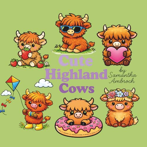Cute Highland Cows - Maison & Cuisine Amazon Royaume-Uni à 8.94€