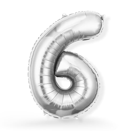 FUNXGO Folienballon Zahl 6 Silber (ca. 68cm) - Großer... - Sports & Fitness Amazon Allemagne à 2.19€