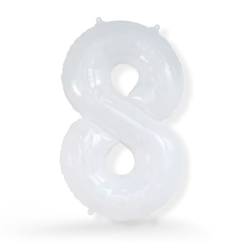 FUNXGO Folienballon Zahl 8 Weiß (ca. 68cm) - Großer... - Sports & Fitness Amazon Allemagne à 1.79€