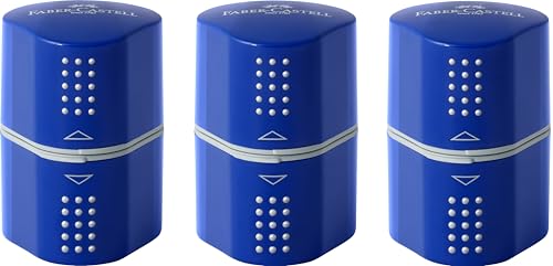 FABER-CASTELL - Dreifachspitzdose Grip 2001, Anspitzer für... - Fournitures Bureau Amazon Allemagne à 4.49€