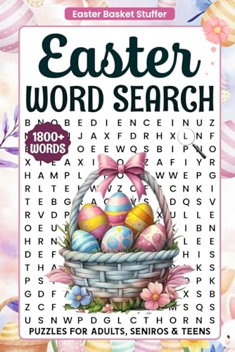 Easter Word Search Book for Adults, Teens, & Seniors: Large... - Jouets & Jeux Amazon Royaume-Uni à 3.86€