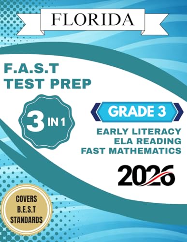 2026 Florida Grade 3 FAST Practice Workbook: 3 in 1... - Maison & Cuisine Amazon Royaume-Uni à 9.81€