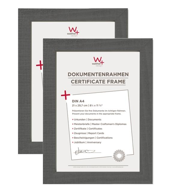 walther design Bilderrahmen grau, 21x30 cm 2er Pack Home... - Maison & Cuisine Amazon Allemagne à 30.98€