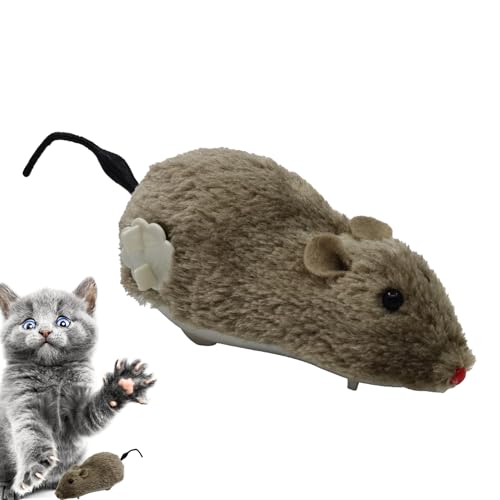 Matoebyr Wind Up Mouse Toy For Cats, Realistic Moving Plush... - Jouets & Jeux Amazon Royaume-Uni à 1.36€