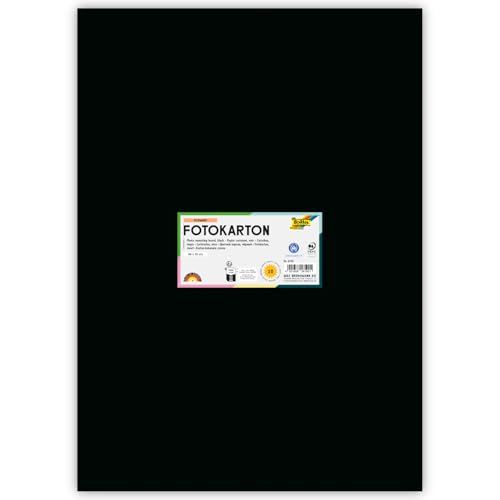 Fotokarton 300g/qm, 50x70 cm, Einzelbogen (Schwarz) - Maison & Cuisine Amazon Allemagne à 1.19€