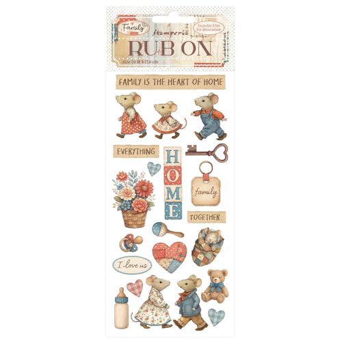 Stamperia - Rub-on for Scrapbooks, Albums, Cards, Bullet... - Sports & Fitness en promo à 3.69€