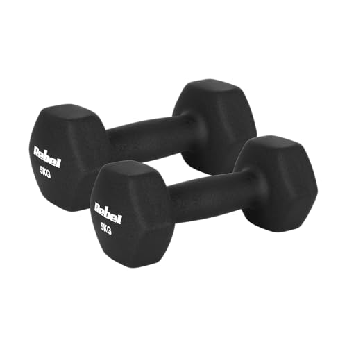 Rebel Electro Pesas de neopreno de hierro fundido HEX 2x5 kg - Bon plan à 26.12€