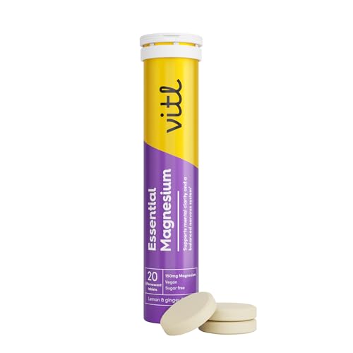 Vitl Essential Magnesium Effervescent Tablets | Supports... - Maison & Cuisine Amazon Royaume-Uni à 4.32€