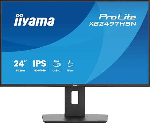 iiyama XB2497HSN-B1 24 inch IPS USB-C Dock Display with 65W... - High-Tech & Électronique Amazon Royaume-Uni à 160.00€