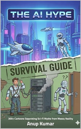 THE AI HYPE SURVIVAL GUIDE: 300+ Cartoons Separating Sci-Fi... - Livres & eBooks Amazon Royaume-Uni à 2.41€