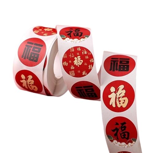 Rote Fu-Aufkleber-Rolle, 500 Stück chinesische... - Fournitures Bureau Amazon Allemagne à 0.74€