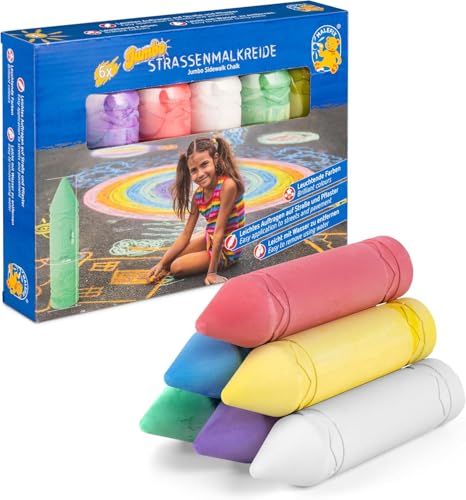 PUSTEFIX MALEFIX Jumbo Lot de 6 craies de peinture de rue - Jouets & Jeux en promo à 11.00€