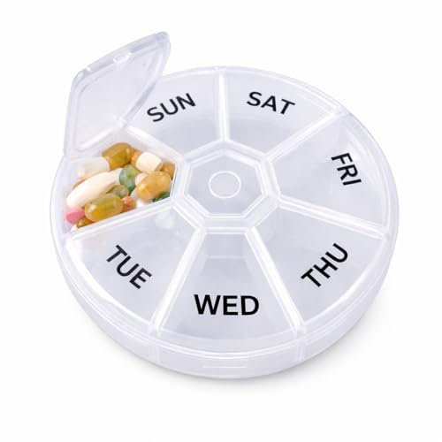 HiFEN® 7 Day Weekly Pill Box Organiser Monday to Sunday... - Maison & Cuisine Amazon Royaume-Uni à 5.99€