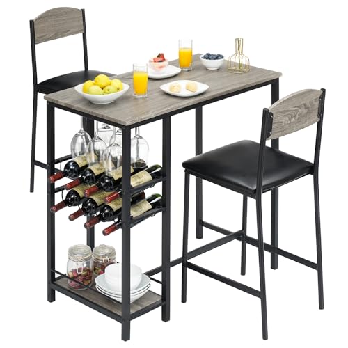 Garvee Bartisch mit 2 Barhockern Set, 3-teilige Sitzgruppe... - Maison & Cuisine Amazon Allemagne à 87.87€