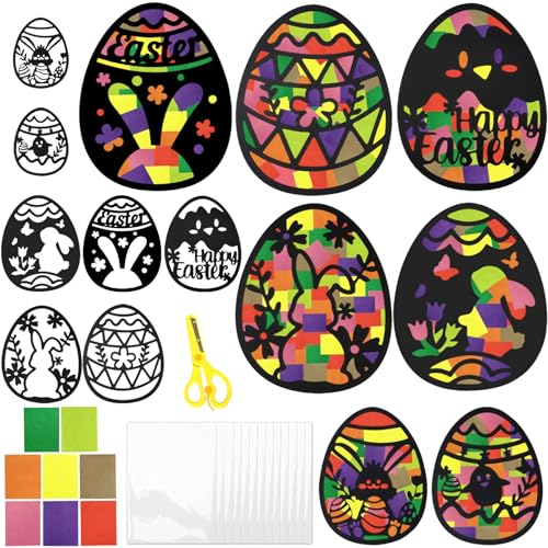 Ostern Basteln,14 Stück Bastelset Ostern,Fensterbilder... - Loisirs Créatifs Amazon Allemagne à 9.99€