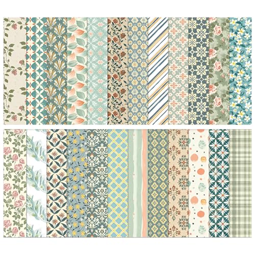 RoxNvm Scrapbook Supplies, 24 Sheets Journaling Supplies... - Maison & Cuisine Amazon Royaume-Uni à 8.99€